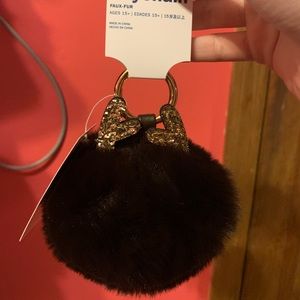 Pom-pom Moose Key Chain